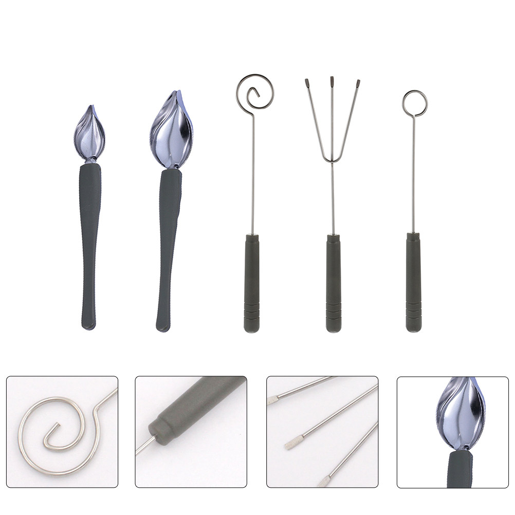 Kitchen Baking Drawing - Conjunto de Utensílios de Aço Inoxidável