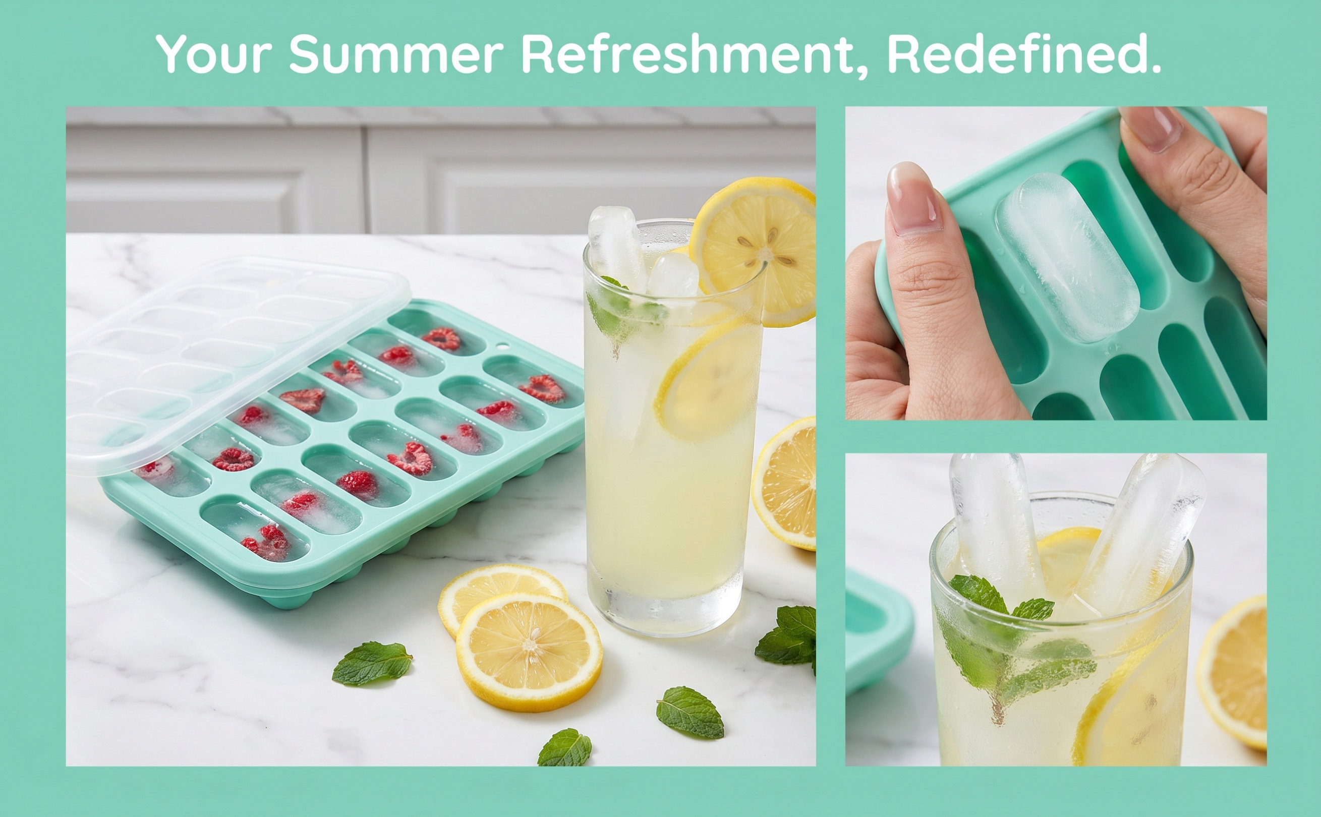 Kitchen Essentials Baking Tray - Forma de silicone para cubos de
