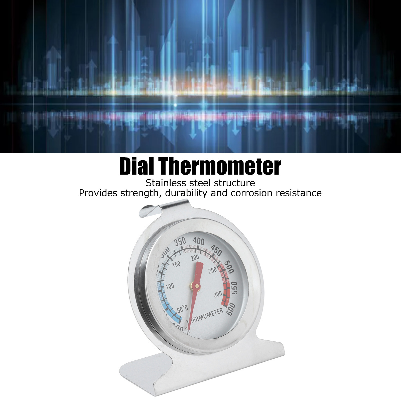 Termômetro de Forno em Aço Ino - Oven Thermometer Analog avaliação e preço