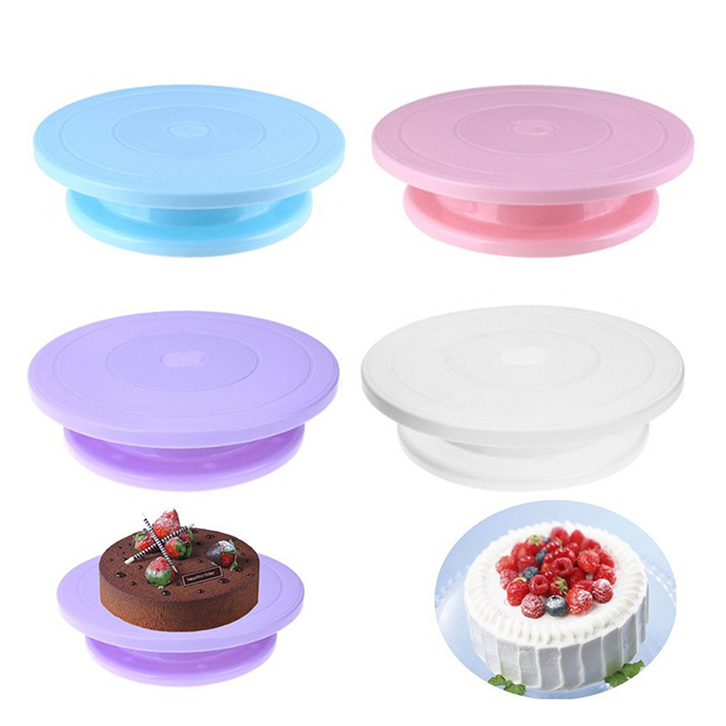 Plástico Bolo Placa Turntable, - Kitchen Baking Table avaliação e preço