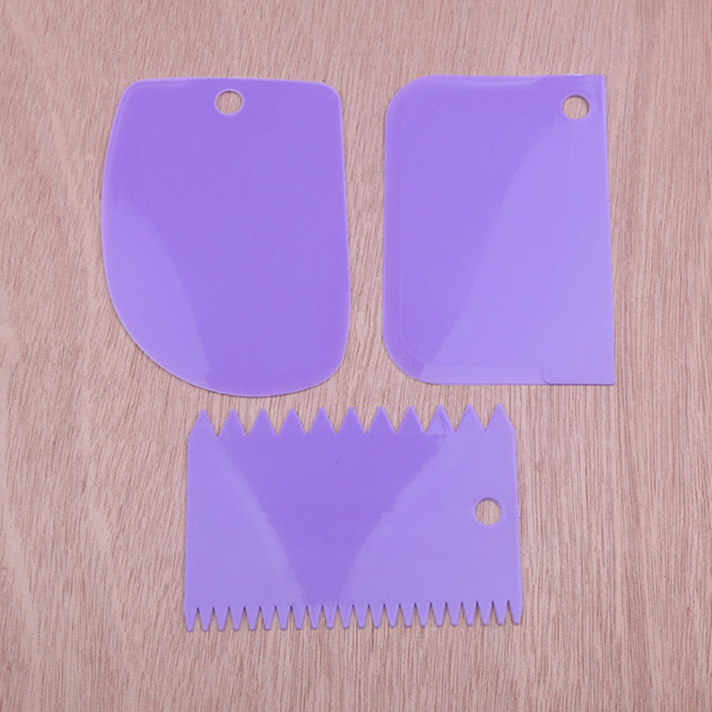 Conjunto de 3 Espátulas de Plá - Dough Scraper Curved avaliação e preço