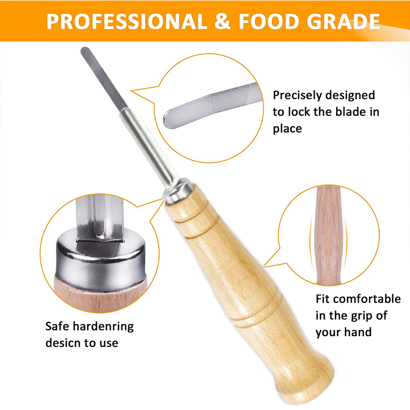 Plástico/madeira pão coxo ferr - Dough Scraper Curved avaliação e preço
