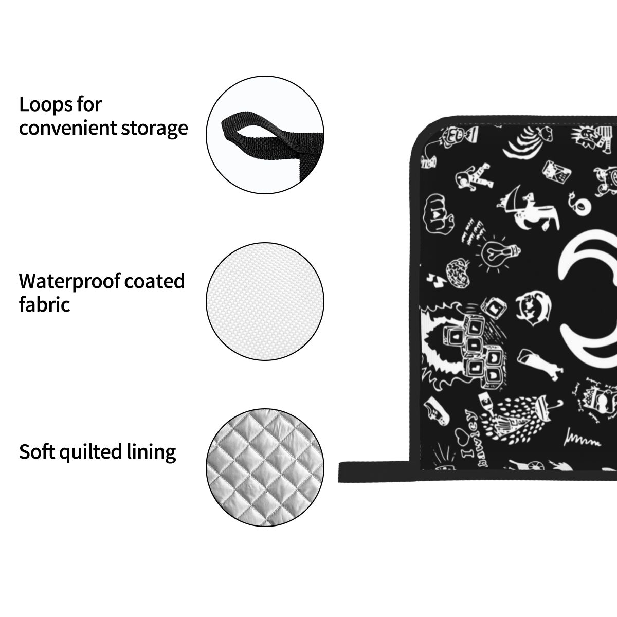 Luvas de Forno e Suporte para  - Kitchen Baking Drawing avaliação e preço