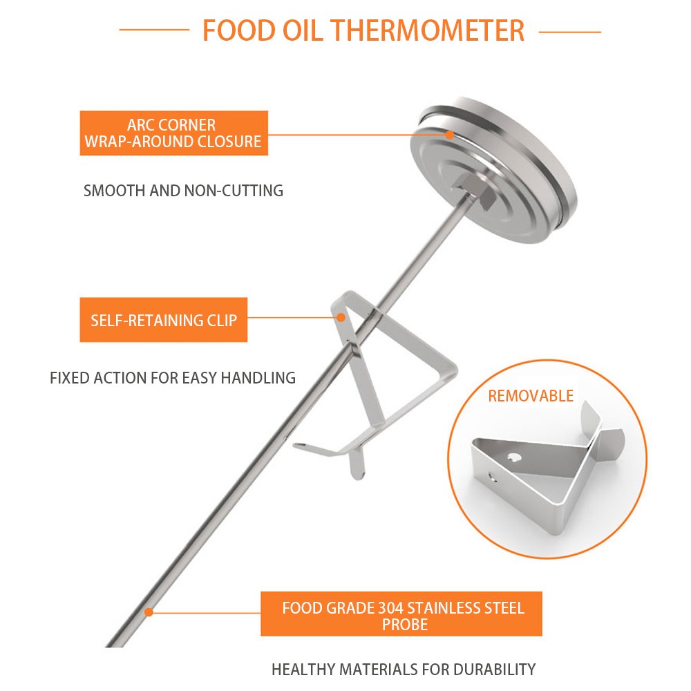 Termômetro de Fritura em Aço I - Oven Thermometer Analog avaliação e preço