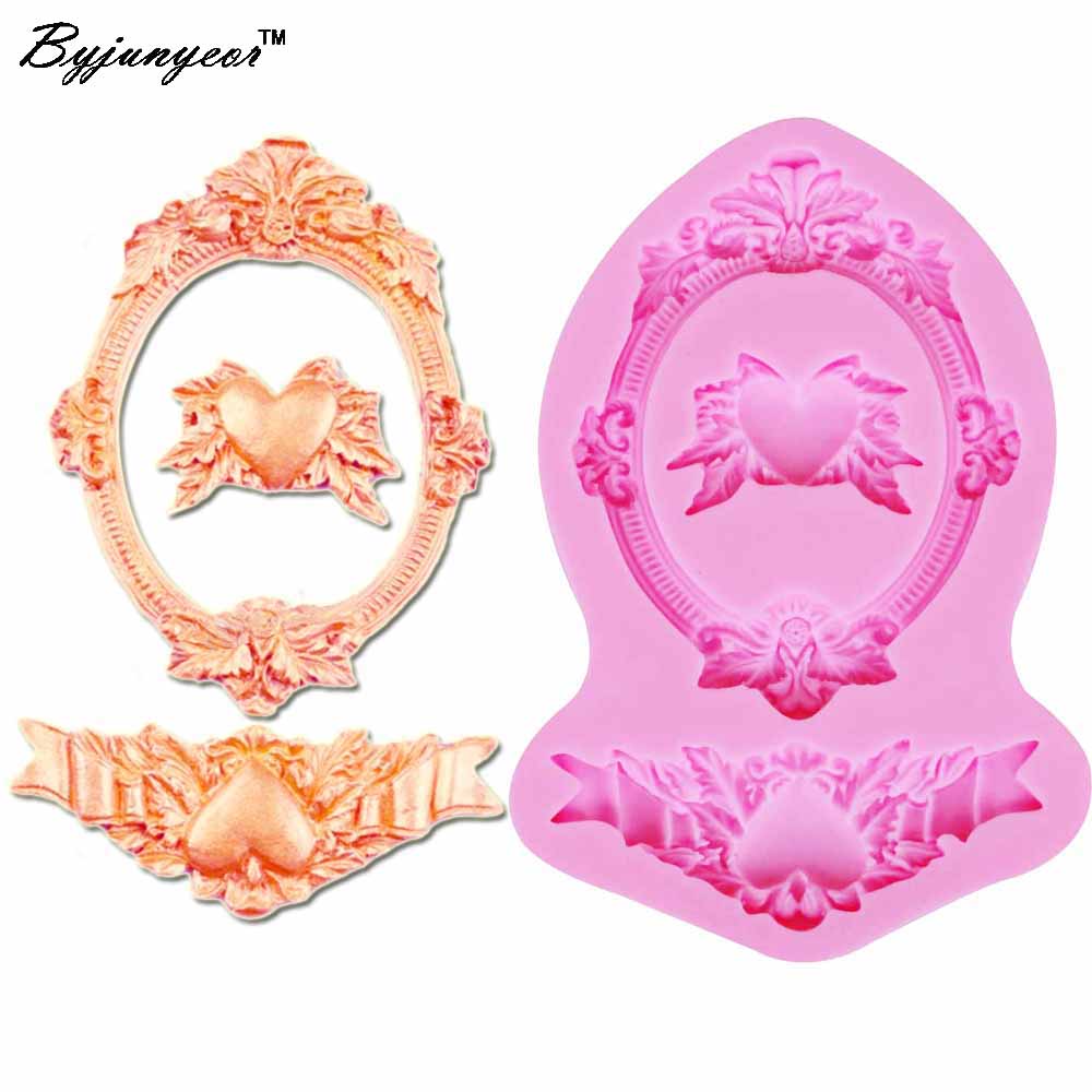 Diy espelho amor silicone mold - Kitchen Baking Table avaliação e preço