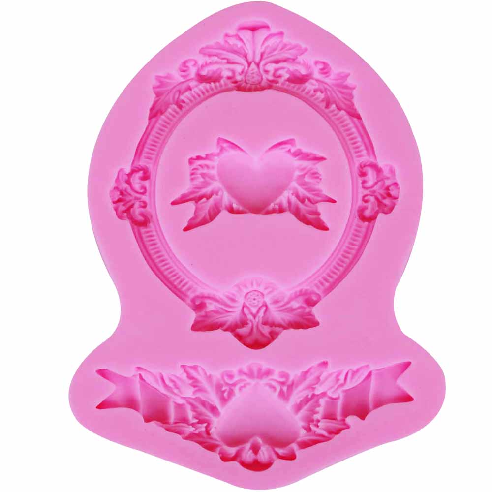 Diy espelho amor silicone mold - Kitchen Baking Table avaliação e preço