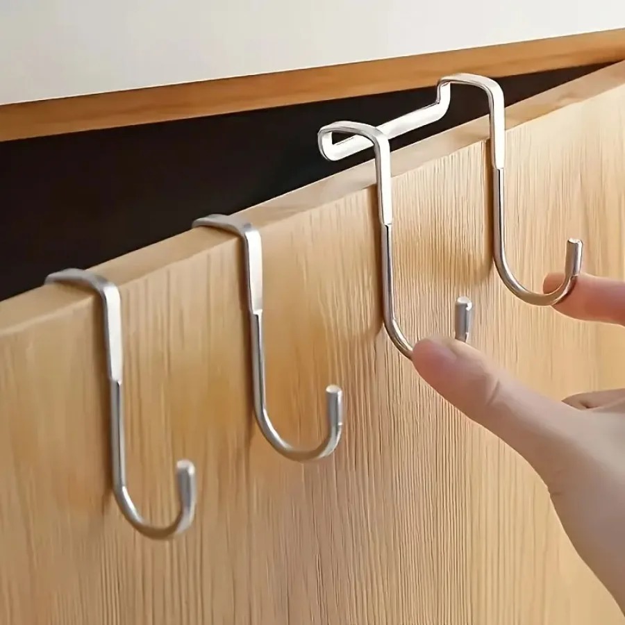 1/5 peças de gancho duplo em f - Kitchen Baking Organization avaliação e preço