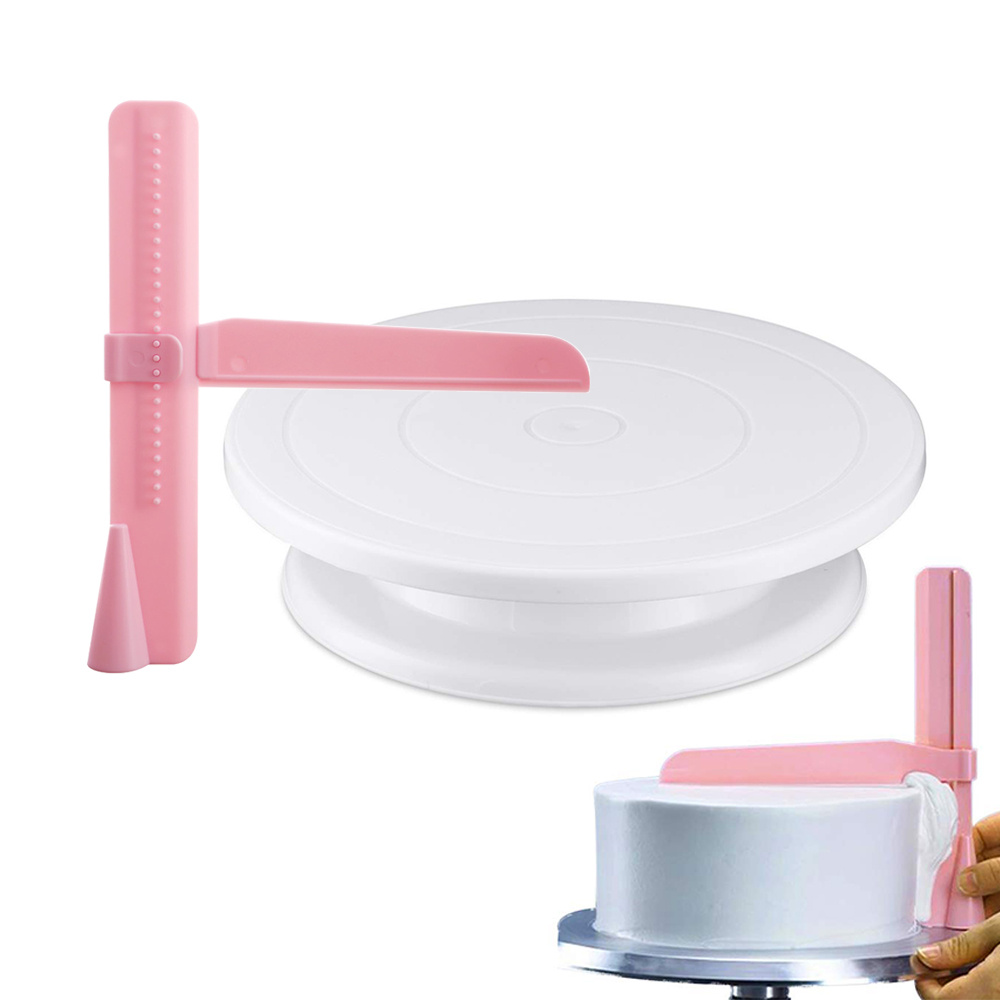 Mesa giratória de bolo de plás - Kitchen Baking Table avaliação e preço