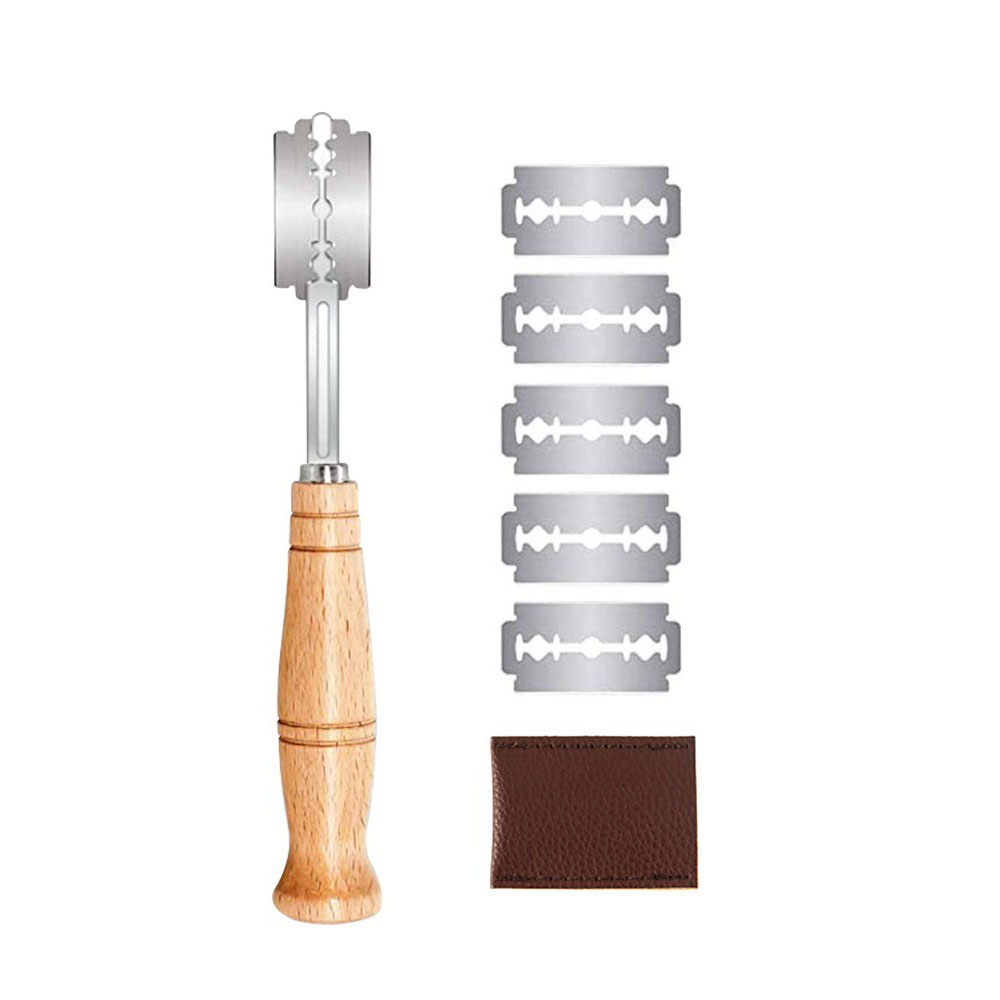 Plástico/madeira pão coxo ferr - Dough Scraper Curved avaliação e preço